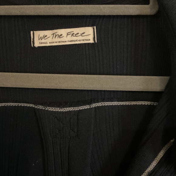 We The Free Annie Ribbed V Neck Collared Top - Picture 3 of 7